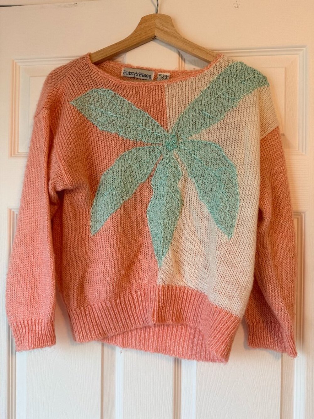 Vintage 1980s Patsy's Place pastel sweater